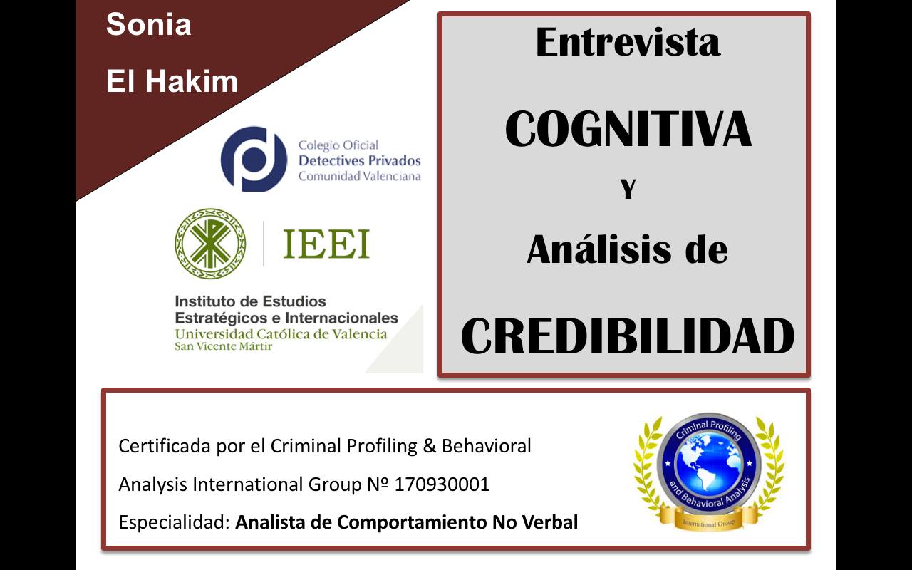 Curso entrevista cognitiva y análisis de credibilidad