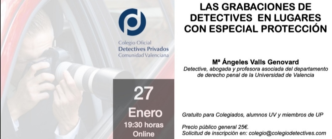 Las grabaciones de detectives en lugares con especial protección